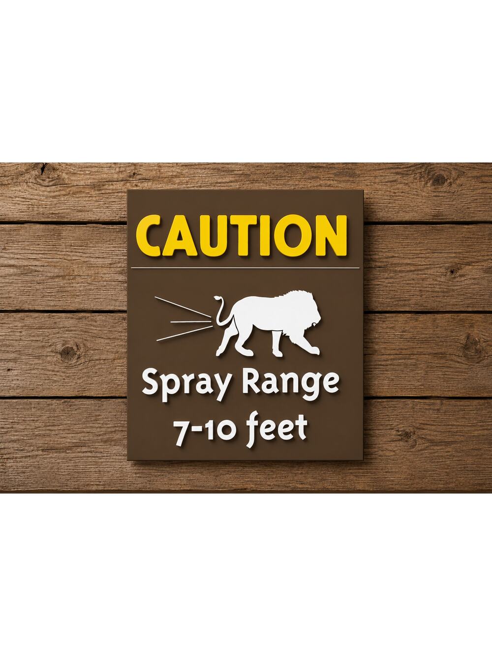 San Diego Zoo Sign California Caution Lion Spray Range Big Cat Tiger Leopard